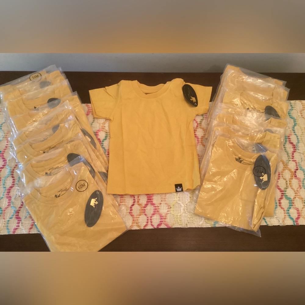 NWT 12 months Mustard Yellow Toddler Tee